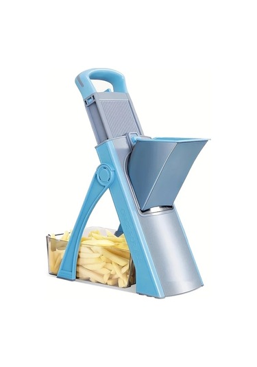 Dashanshop Genaı Cok Amaçlı Sebze Kesici Yeşil Ayarlanabilir Bıçaklı Büyük Kapasiteli Patates Rendesi Ve Doğrayıcı Mutfak Aleti 1 Parça