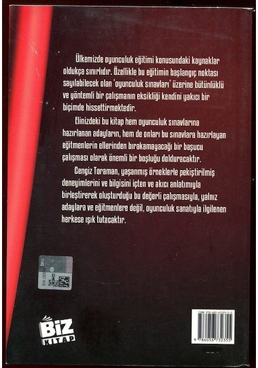 Oyunculuk Sınavlarına Hazırlık Klavuzu Midi Boy / Cengiz Tor...