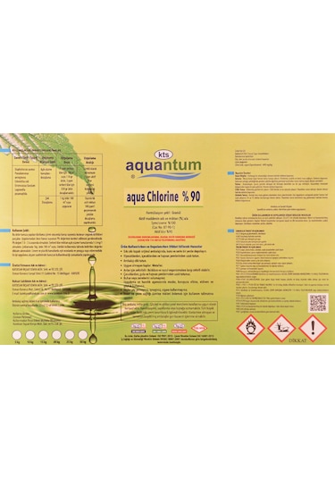 Aquantum 10 Kg Klor Chlor 90 Granül %90 Aktif Klor 10 Kg