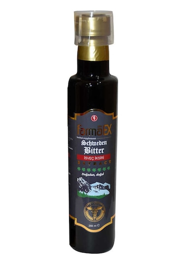 Farmaex İsveç İksiri Şurubu Bitkisel Ekstrakt Alkolsüz 250  ML