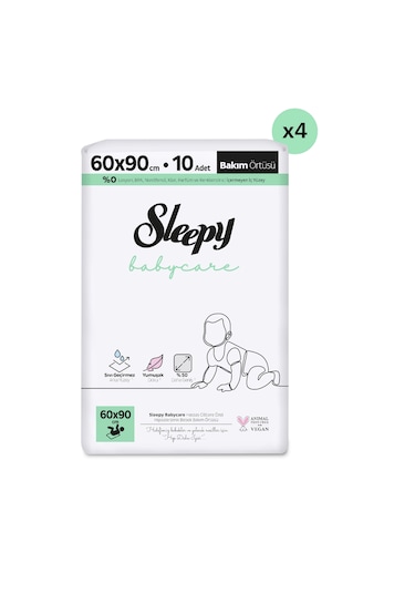 Sleepy Babycare Bebek Bakım Örtüsü 60 x 90 CM 4 x 10 40 Adet
