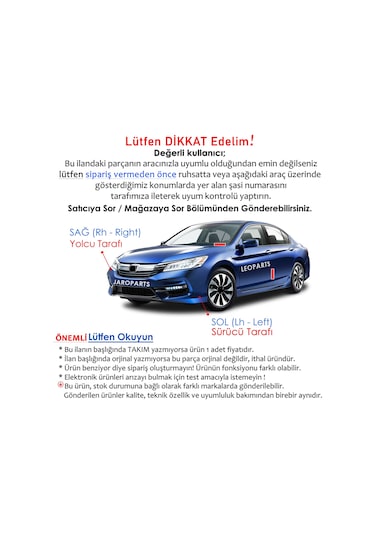 Leoparts Mitsubishi Lancer Sis Lambası Sol 2008-2012 8321a107