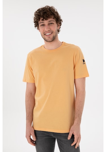 U.S. Polo Assn. Erkek Regular Fit Bisiklet Yaka Turuncu Basic Tişört 50305985-VR202 U.S. Polo Assn. Erkek Regular Fit Bisiklet Yaka Turuncu Basic Tişört 50305985-VR202