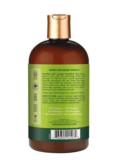 Shea Moisture Power Greens Moringa ve Avokado Yağlı Şampuan 384ML