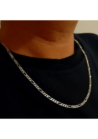 925 Ayar Gümüş Figaro Model Zincir Kolye (524040170)