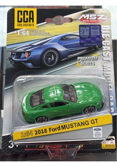 Cca Premium Series 2018 Ford Mustang Gt Yeşil 1/64 Model Araba