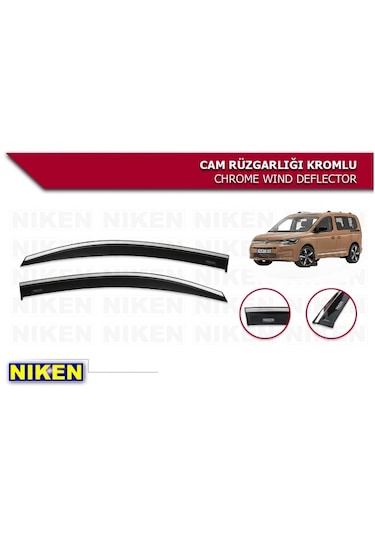 Connect 2li Araca Özel Kromlu Cam Rüzgarlığı Niken 2021 2022 2023 2024 2025