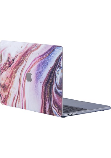 McStorey A1369 A1466 Macbook Air ile Uyumlu Kılıf Mermer Glitter