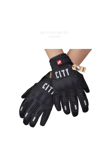 Motiva Madbike 2025 Softshell Motosiklet Eldiveni Siyah