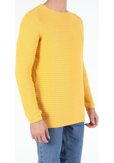 Colin's Slim Fit Safran Erkek Kazak CL1052362_Q1.V1_YLS