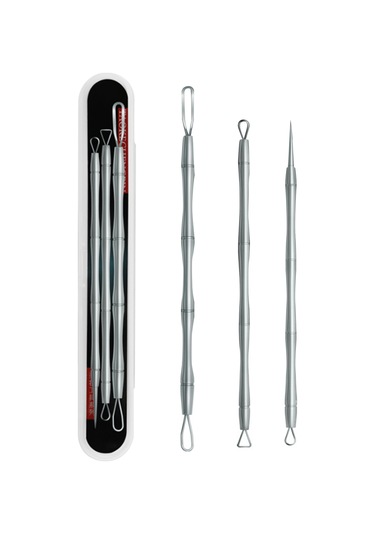 Vkemall Siyah Nokta Temizleme Seti: Paslanmaz Çelik, Çeşitli Renklerde Çanta, 2 Veya 3 Parça Seçenekli