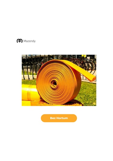 Süper Örme Bez Salma Sulama Hortumu 16cm X 30m Dayanıklı Yassı Bahçe Hortumu