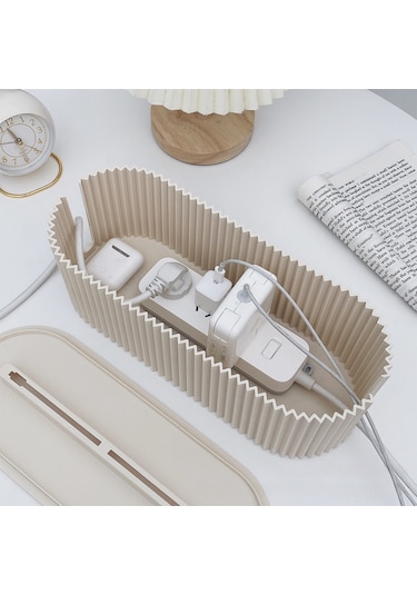 Neevoyu Ev Tabanı Elektronik Kabloları Düzenleyici Kutusu - Pratik Ev Bakımı Aletleri - Dayanıklı Malzeme İle Yapılmış - Hızlı Teslimat Classıc