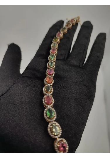 Turmalin Ve Elmas Bileklik 158