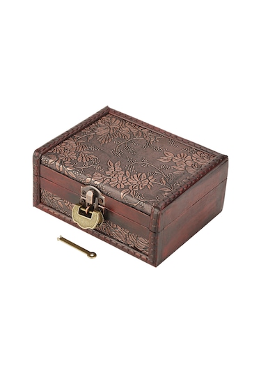 Springsun Ahşap Gümüş Kutusu, Klasik Tasarım, Kilitli Kutu, Küçük Mücevherleri Saklamak İçin, Ev Dekoru, Hediye Önerisi Çok Renkli