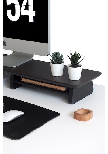 Büyük Monitör Standı Ceviz