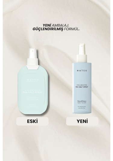 Matsu Volumizing Hacim Veren Doğal Dalga Deniz Tuzlu Spreyi 200 ml