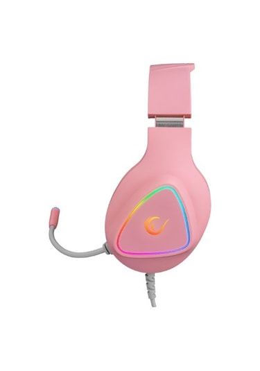 Rampage M7 MONCHER Pembe RGB Led USB 7.1 Gaming Mikrofonlu Oyuncu