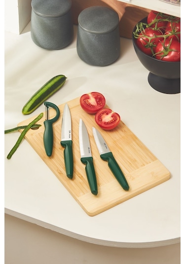 Dr. Inox 4 Parça Bıçak Seti Yeşil