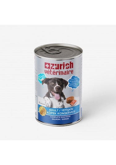 Zurich Veterinaire Pate Somonlu Yetişkin Köpek Konservesi 415 G