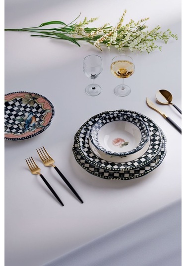 Tfnymkprd-001 Miss Betty Paradise Desen 24 Parça Yemek Takımı 001