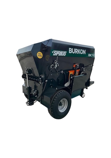 Burkon 4m³ Traktör Şaftlı Çekilir Yatay Yem Karma Makinesi