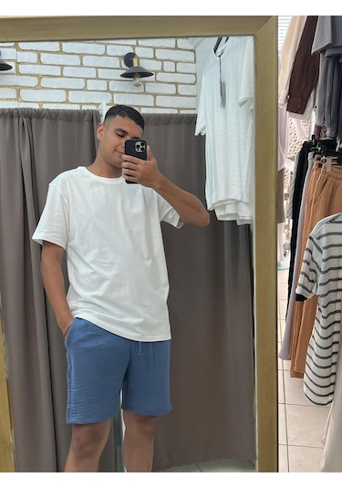 Tuba Toptaş Basic Tshirt Dar Kalıp Beyaz