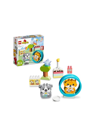 LEGO® Duplo 10977 Sesli İlk Yavru Köpeğim ve Yavru Kedim 22 Parça