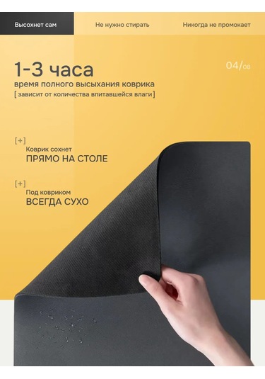 Velrora Bulaşık Kurutma Minderi 309193138 Siyah