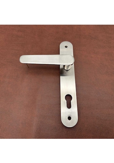 Kaira İnox Zamak Aynalı Yale Çelik Kapı Kolu Sol Basar Tek Yön