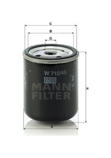 Mann-av Yag Fıltresı Scanıa 3 Serı 113 88 97 AOD-MANN W712/45