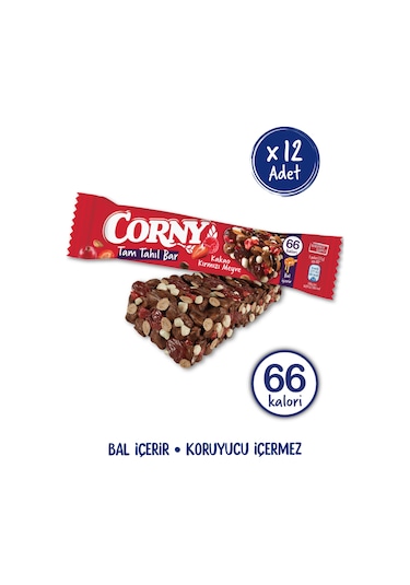 Corny Kakao Kırmızı Meyve Tam Tahıl Bar 12 x 17 G
