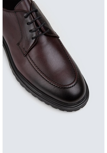 Deery Hakiki Deri Bordo Günlük Erkek Ayakkabı - 01931mbrde02 Bordo