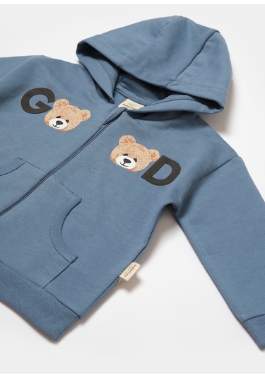 BabyCosy Organik Kapüşonlu Ceket & Pantolon Takımı 001