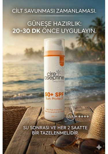 Airless Günes Koruyucu Vücut Spf 50+ Sun Protect 200 Ml