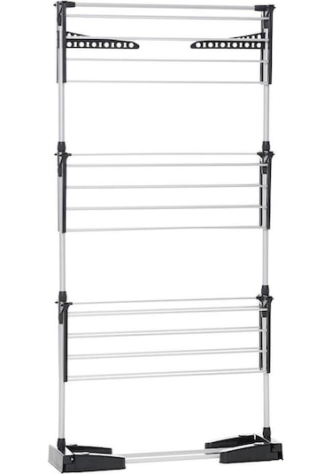 Biricik 3 Katlı Çamaşır Kurutma Askısı Siyah