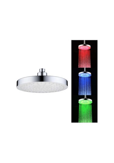 8 Led Isı Algılayıcı 3 Renk Değiştiren Dairesel Duş Başlığı - Otomatik Aydınlatma Ve Termal Göstergeli Diğer Diğer