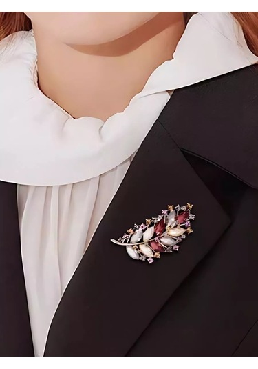 Beautiful Detail Orijinal Büyük Broş Hediye 210527188 Bordo