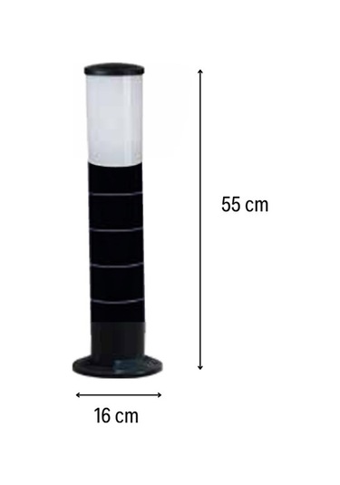 Huzur Elektrik Bollard Direk 55cm Aydınlatma Armatürü 13438