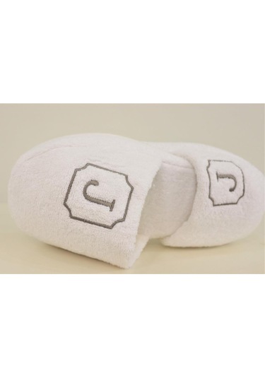 J Harf Havlu Banyo Ev Otel Lohusa Terliği Kalın Taban Terlik