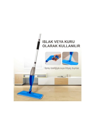 Flora Water Sprey Mop Su Hazneli 300 ML + 3 Yedek Bez