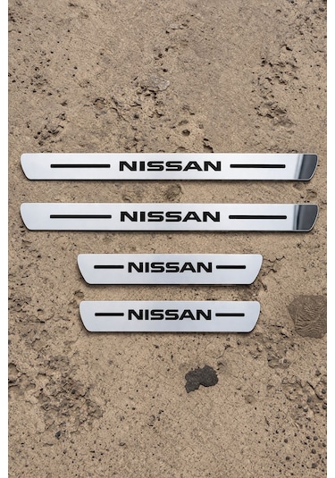 Nissan Krom Plastik 4 Parça Kapı Parlak Eşik Seti