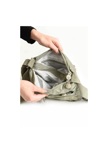 Klinkır Omuz Çantası Mini Cüzdanlı Çapraz Askılı Postacı Çanta Su İtici Kumaş 27 17 Cm Hafif 001
