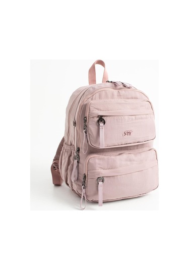 Yumuşak Dokulu Ultra Hafif, Esnek Ve Su Geçirmez Polyamid Kumaş Sırt Çantası Pembe Model: 571-13-14a Pembe