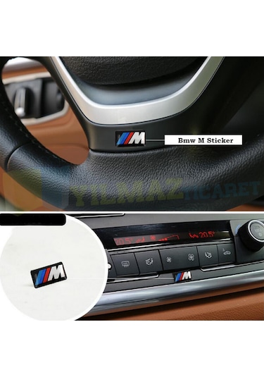 Bmw M Logo Arma Vites Konsol Jant Direksiyon Damla Etiket