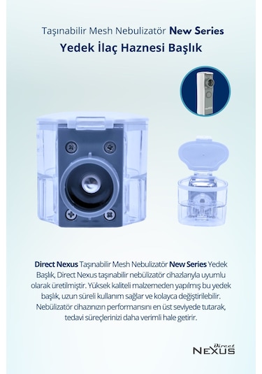 Nexus Taşınabilir Mesh Nebulizatör New Series Yedek Başlık