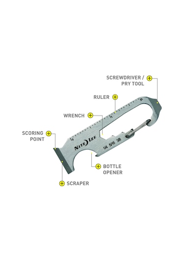Nite Ize Doohickey 6X Çok Amaçlı Anahtarlık