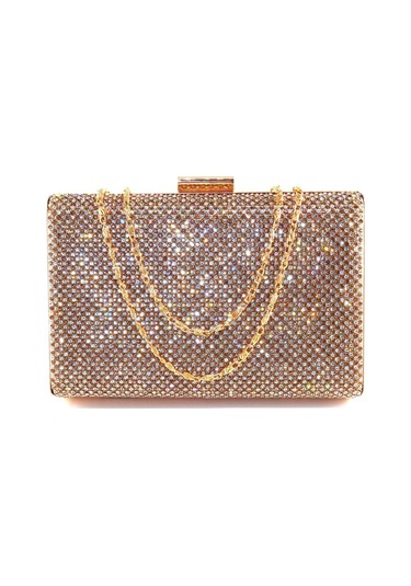 Taşlı Gold Abiye Çanta Altın Abiye Çanta Gold Abiye Çanta Gold Taşlı Davet Gece Çantası