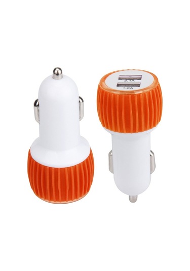 Evrensel Seyahat Araç Şarj Cihazı Çift Usb Led Telefon Şarj Cihazı Renk Rastgele