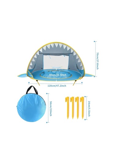 Tongxida Bebek Plaj Çadırı Uv Koruyucu Havuz Bebek Çocuk Pop Ile Sunshelter K7001s-pink Pembe Pembe